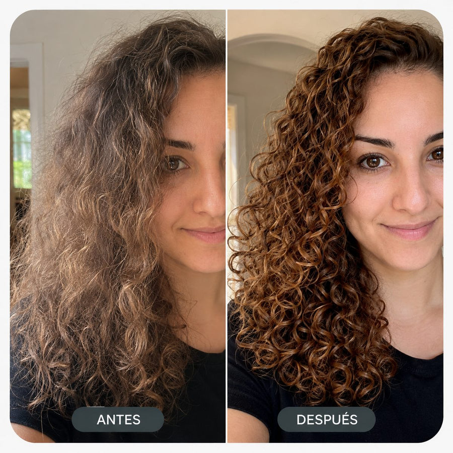 Cabello más definido y con brillo